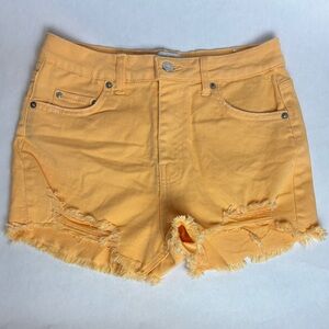 Love Tree Denim Women’s Orange Jean Shorts, Size M